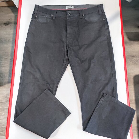 Kenneth Cole flat front business / casual dress pant dark grey men's size 36X30 - Picture 1 of 14